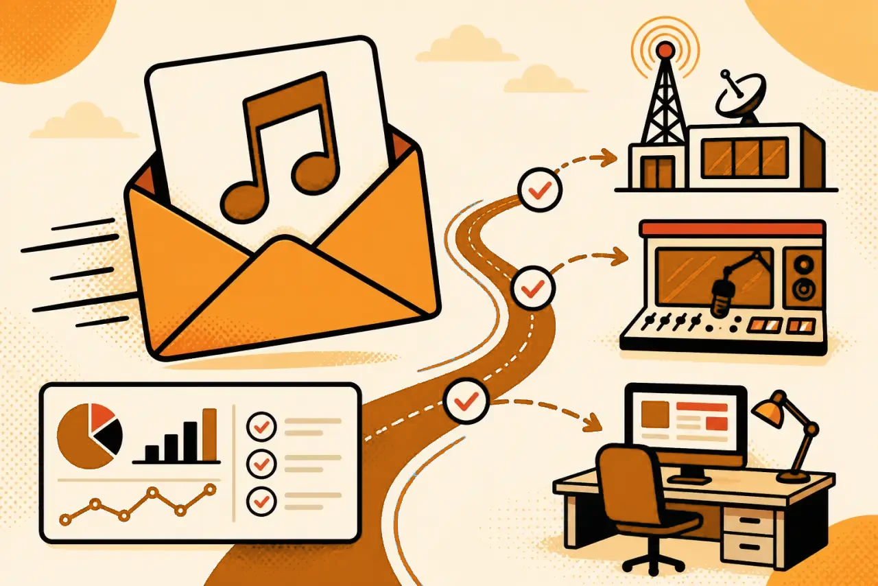 Cartolina Digitale consegnata a radio e redazioni con report