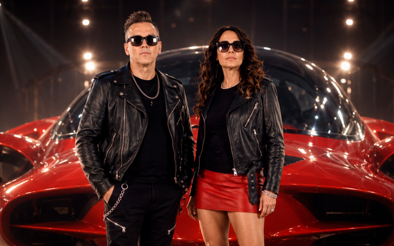 Il duo SISSILIA nell’immagine promozionale del singolo VOLARE